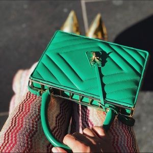 SAVAS MILANO Handle Bag with Chain